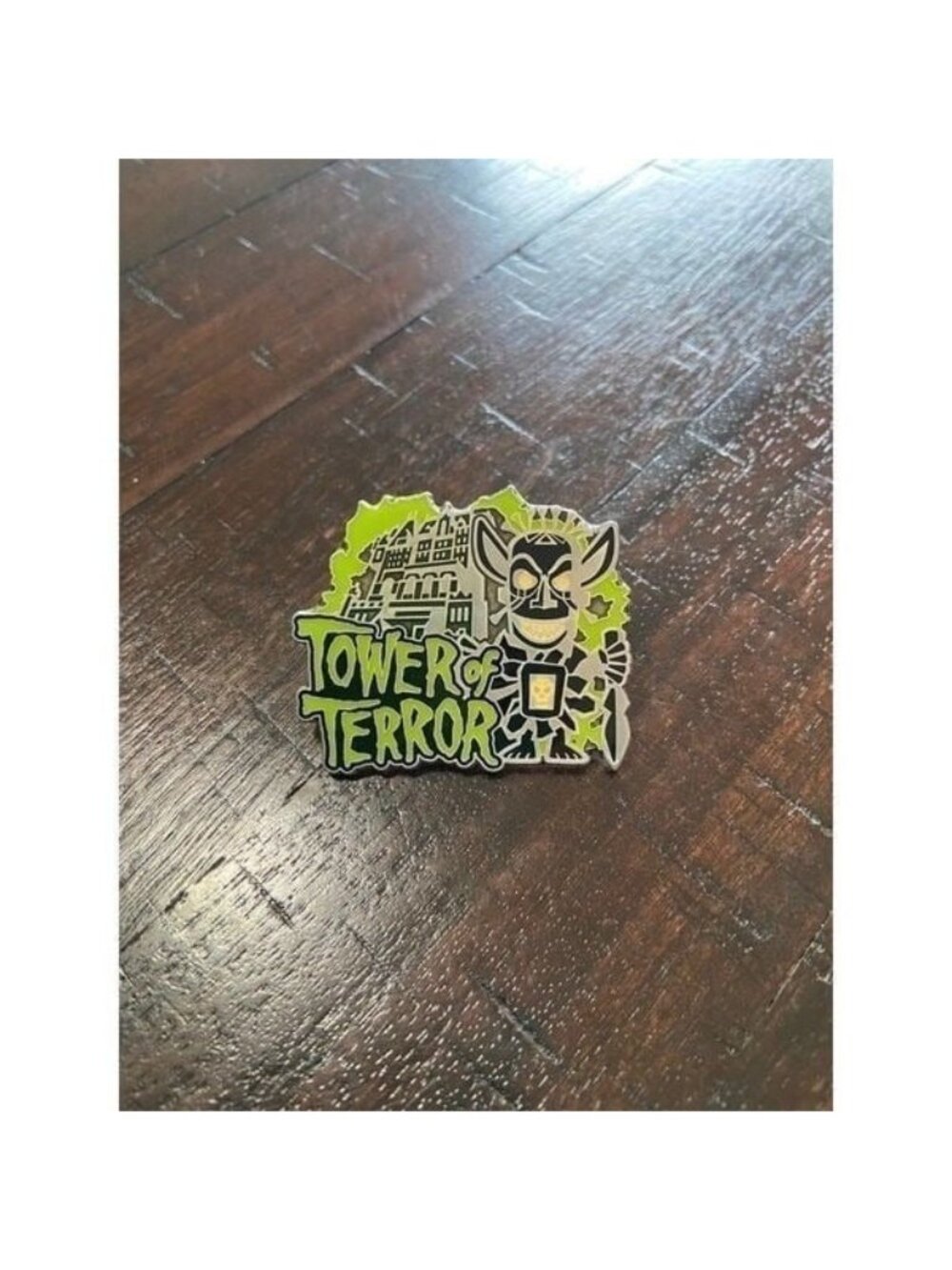 Disney Tower of Terror Tokyo Green and Black Pin